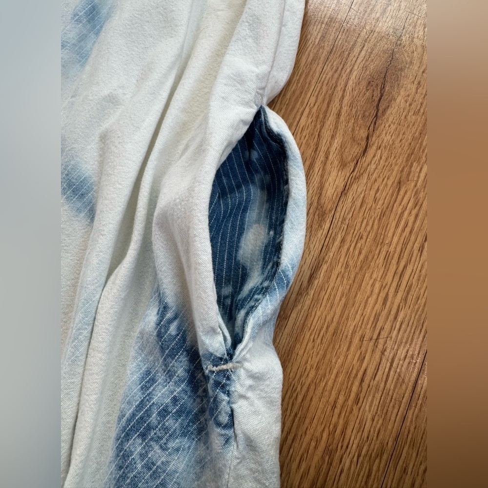 ANTHROPOLOGY Holding Horses Blue & White Rope Tie-Dye Swing Dress - Picture 11 of 11